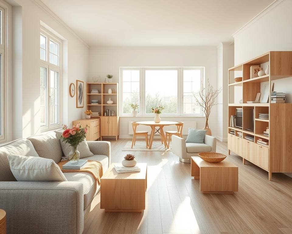 licht hout interieur