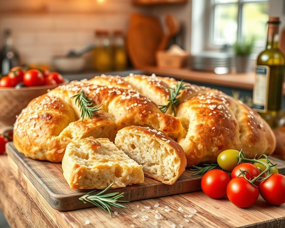Italiaanse focaccia