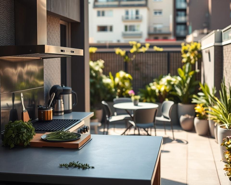 compacte buitenkeuken