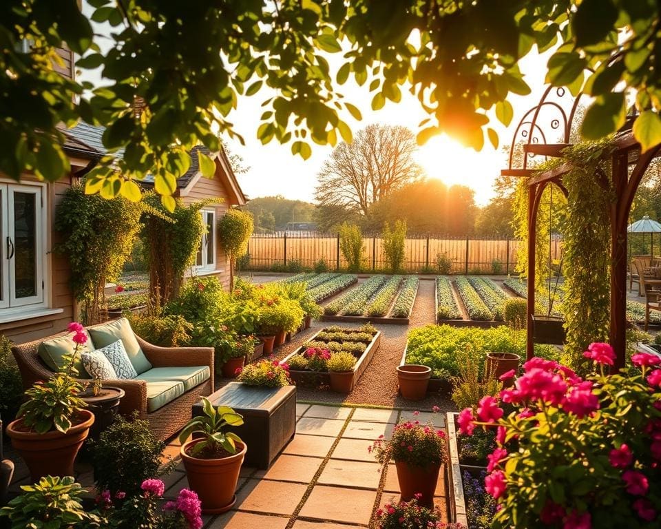 tuin op het zuiden