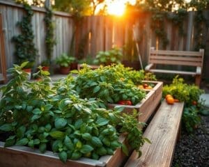 verhoogde moestuin